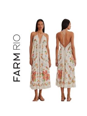 FARM Rio Banana Vitamin Lace Cover Up L